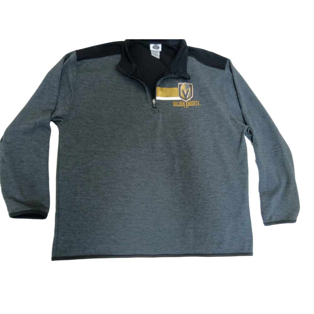 Vegas Golden Knights Pullover Men's XL NHL 1/4 Zip Gray Athletic